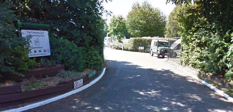 The Canterbury Camping and Caravanning Club in Bekesbourne Lane, Canterbury. Google street view