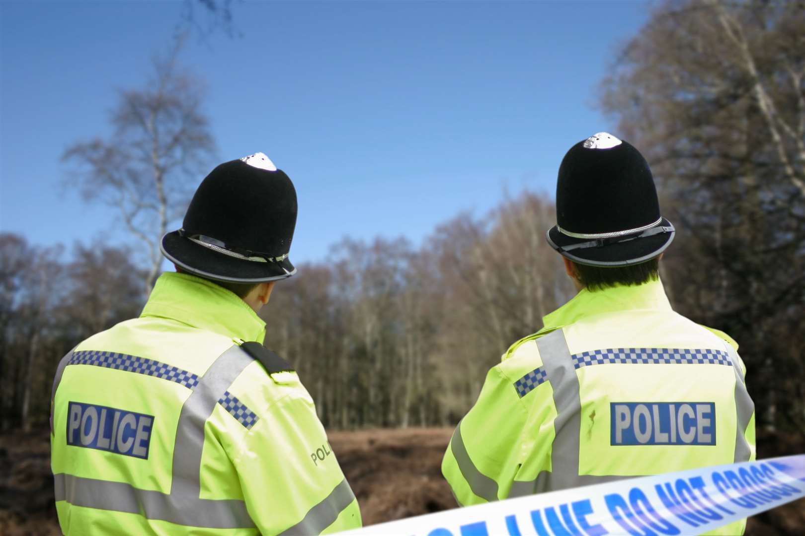 Rural officers found the trailer in woods near Ashford Stock picture