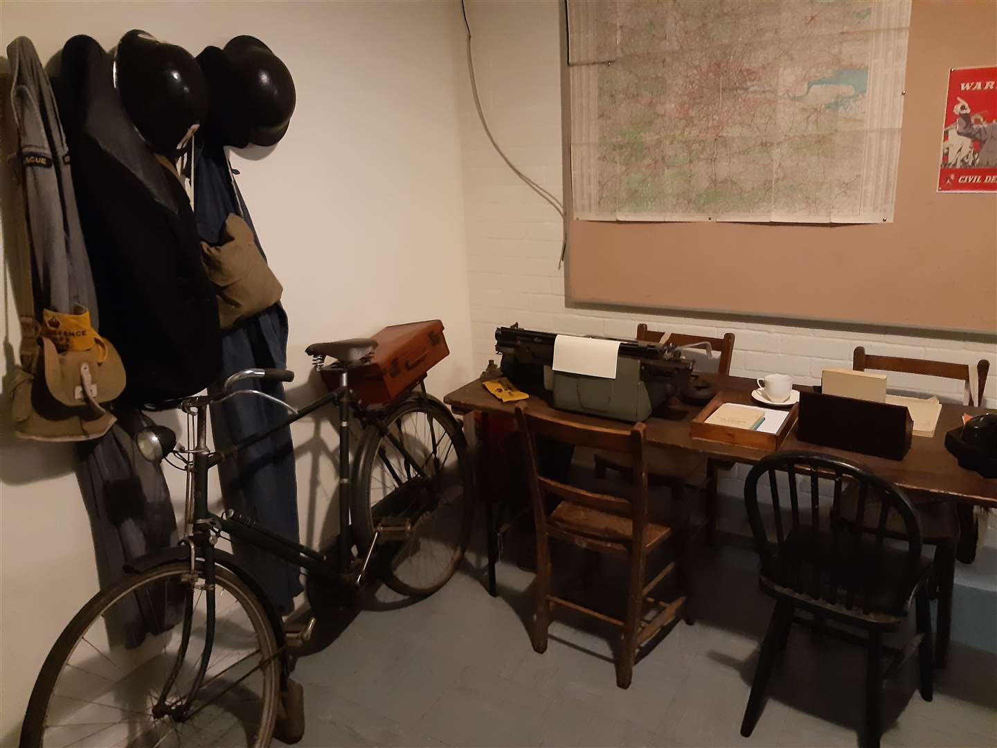 One of the rooms inside Gravesend's Cold War bunker. Photo: Sean Delaney