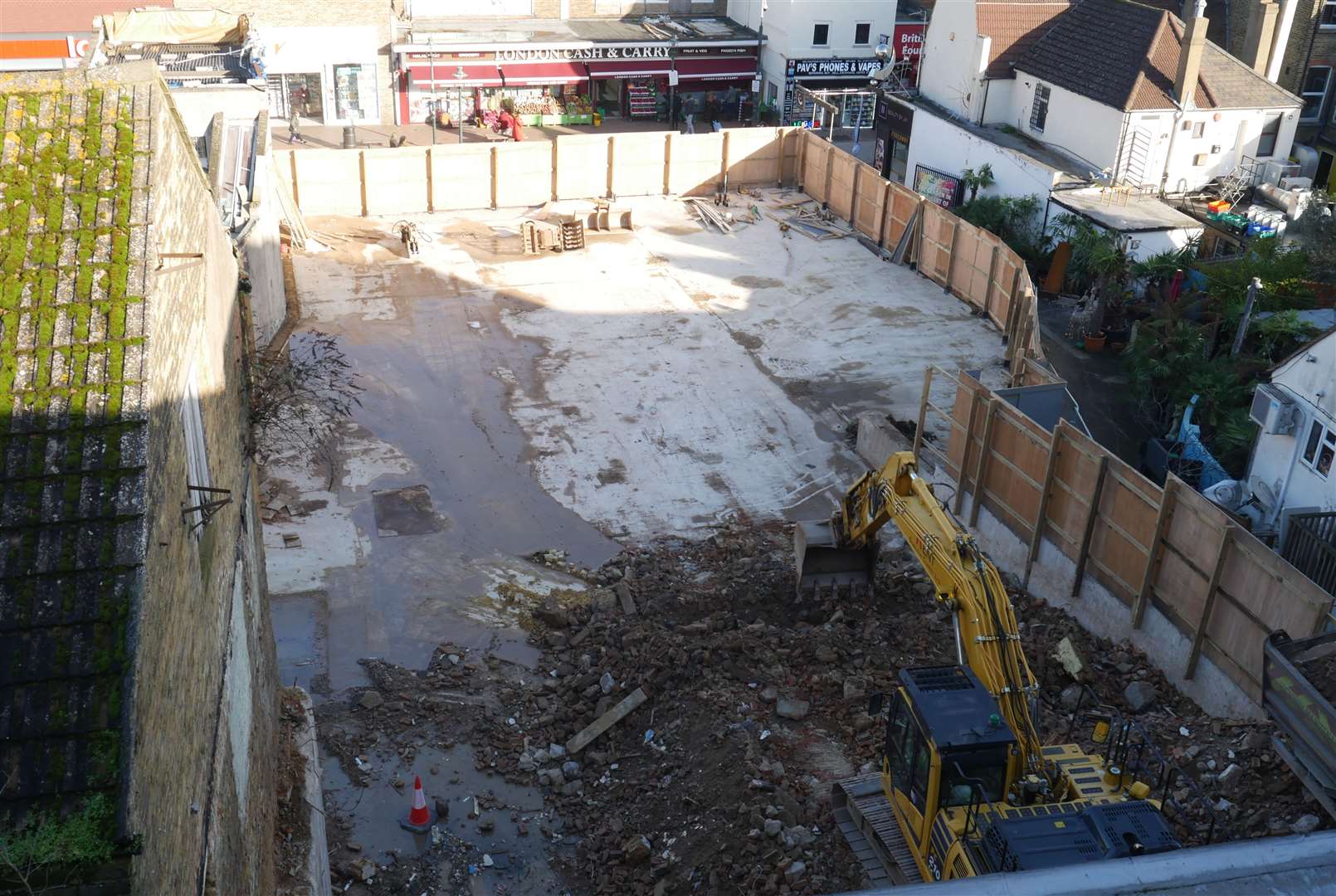 The former Trafalgar Centre in Chatham has been torn down