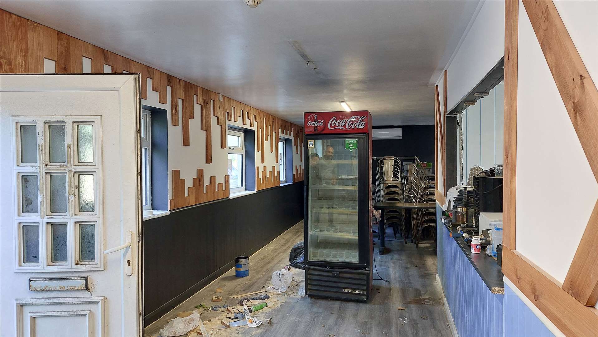 Builders are currently on site renovating the cafe