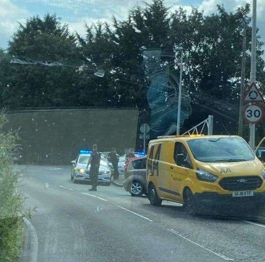 Police were called to the bottom of Ash Tree Lane, Chatham