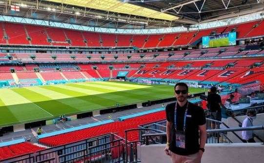 Dartford born football commentator Sam Matterface. Picture: Instagram