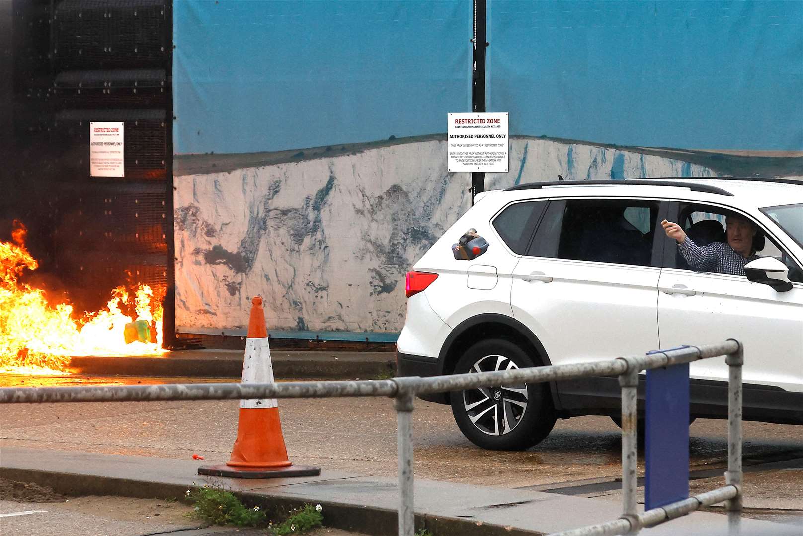 He was dressed smartly when he attacked the centre. Photo: REUTERS/Peter Nicholls