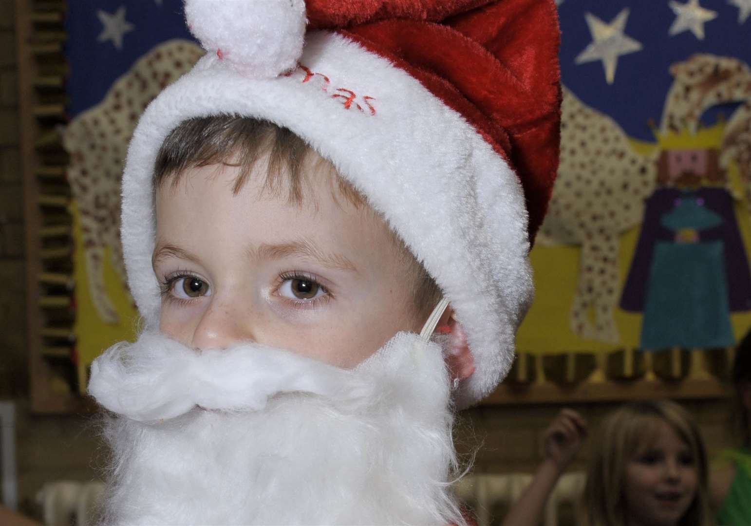 Santa Ted, six, from Badgers class at South Avenue Infants School