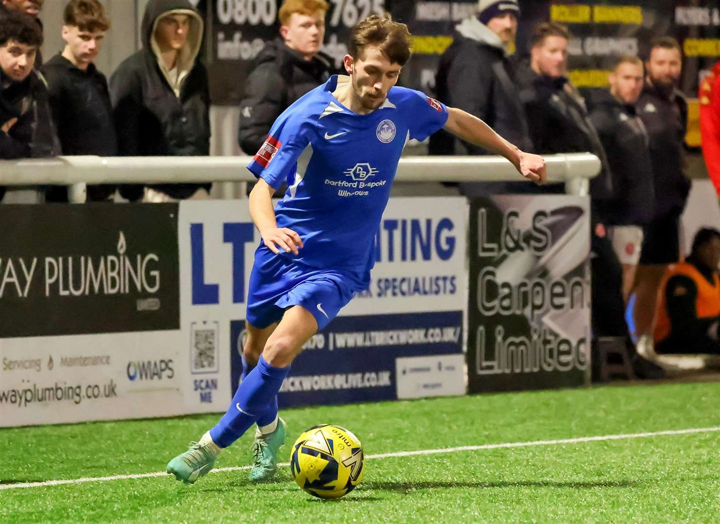 Hythe get forward at Chatham on Tuesday night. Picture: Helen Cooper