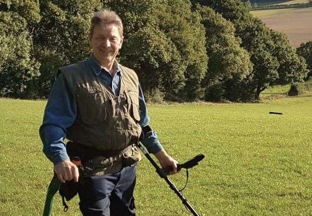 Metal detectorist Tony Asquith. Picture: Tony Asquith