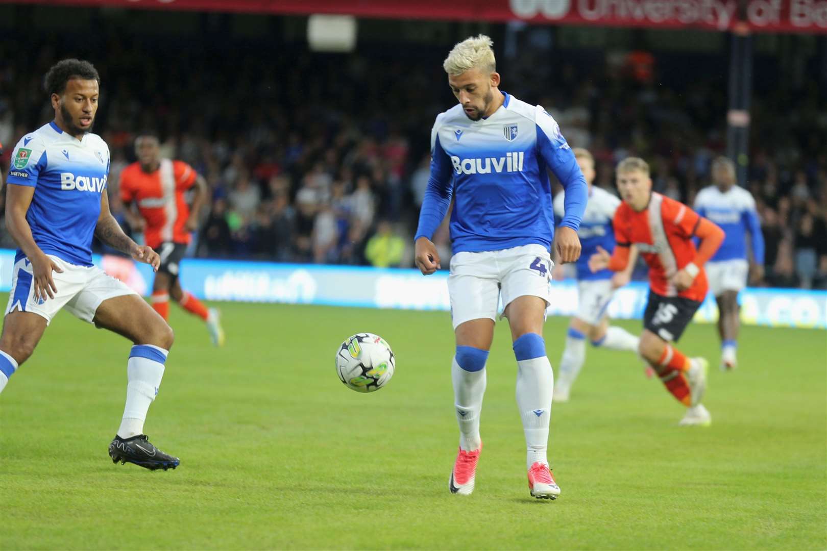 Macauley Bonne started for the Gills at Luton Picture: @Julian_KPI