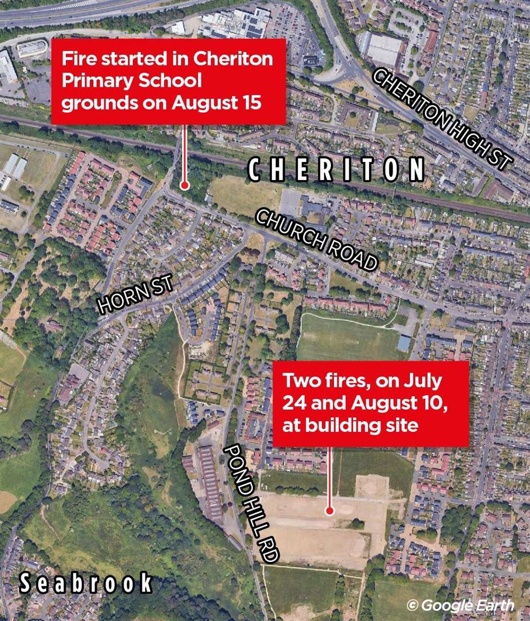 Three fires have hit Cheriton in recent weeks