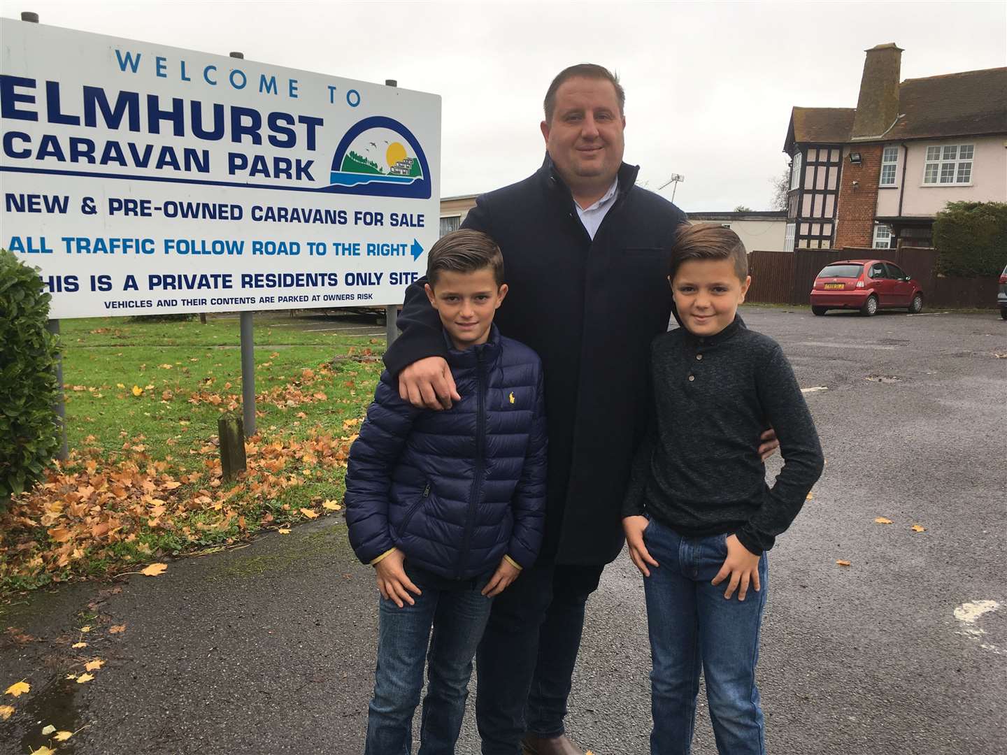 New owner Henry Cooper with his sons Henry, left, and Dylan at Elmhurst Caravan Park, Second Avenue, Eastchurch (20629558)