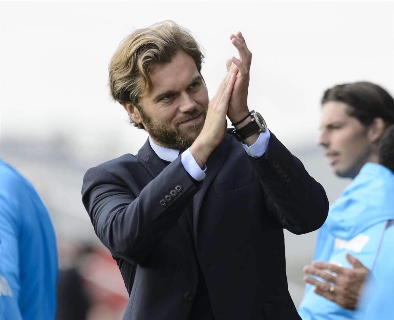 Ebbsfleet manager Daryl McMahon Picture: Andy Payton