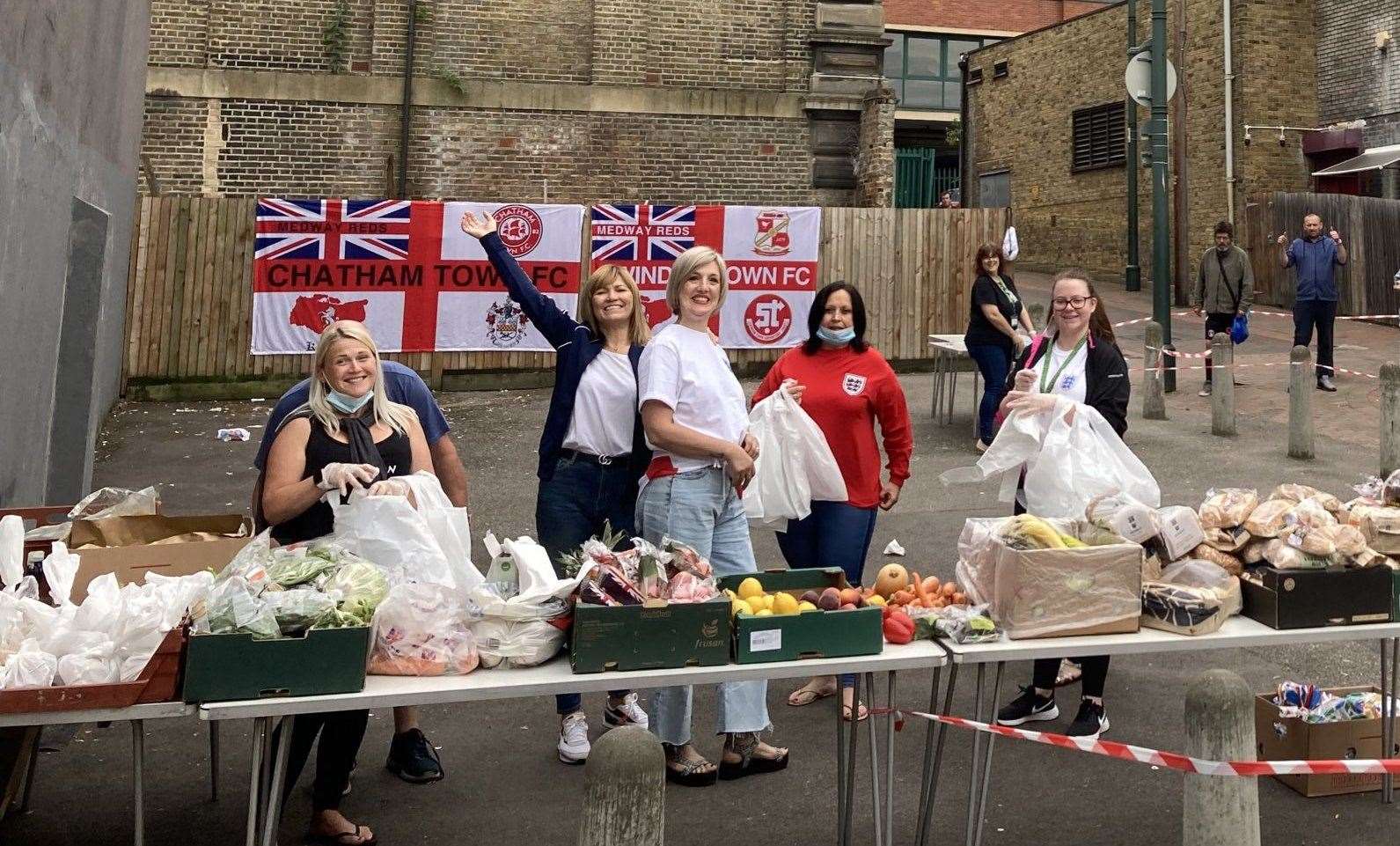 Volunteers in Medway run a soup kitchen to feed the homeless