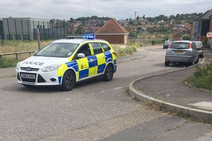 The van failed to stop for police