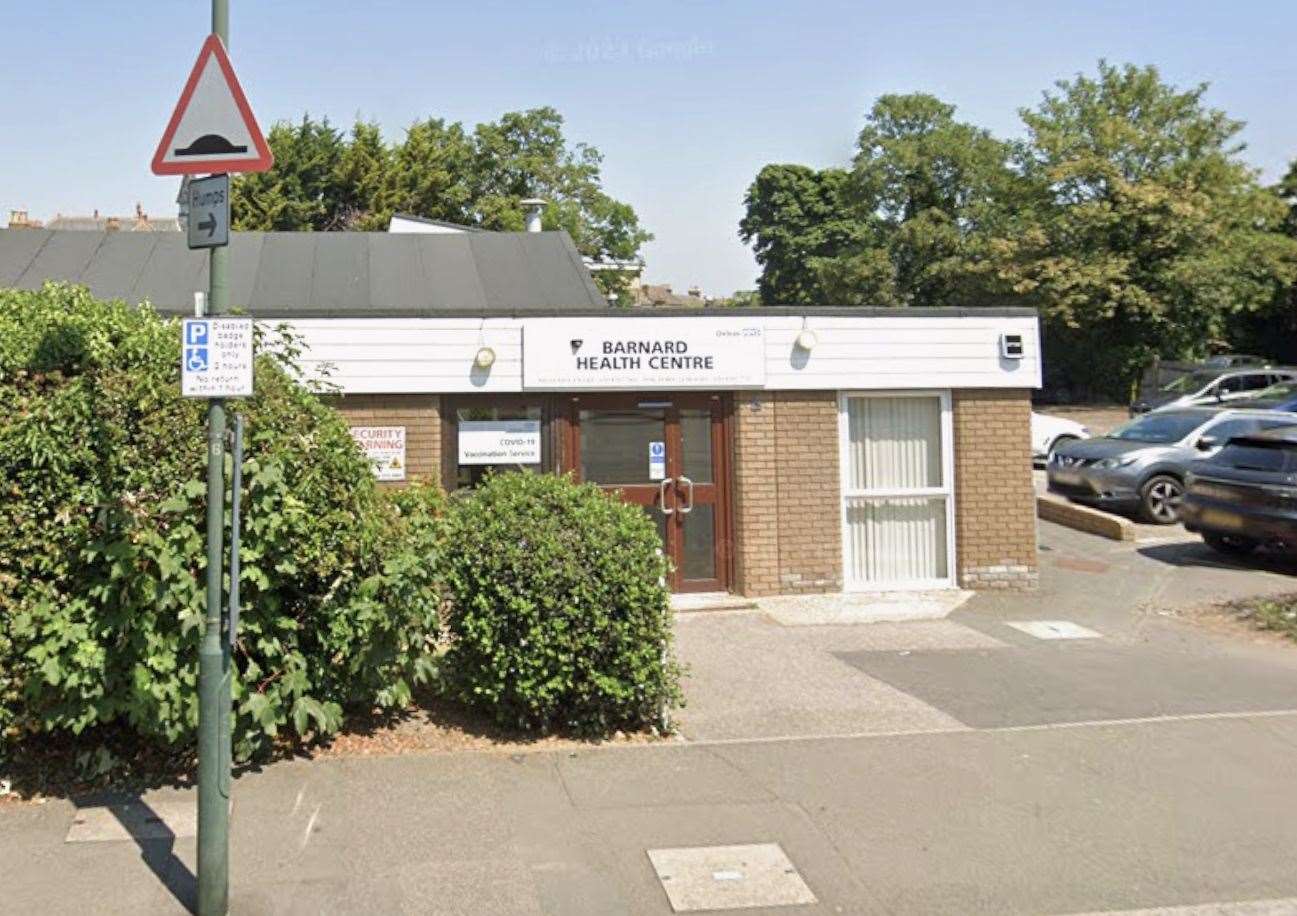 The incident happened at Barnard Health Centre in Granville Road, Sidcup. Picture: Google Maps