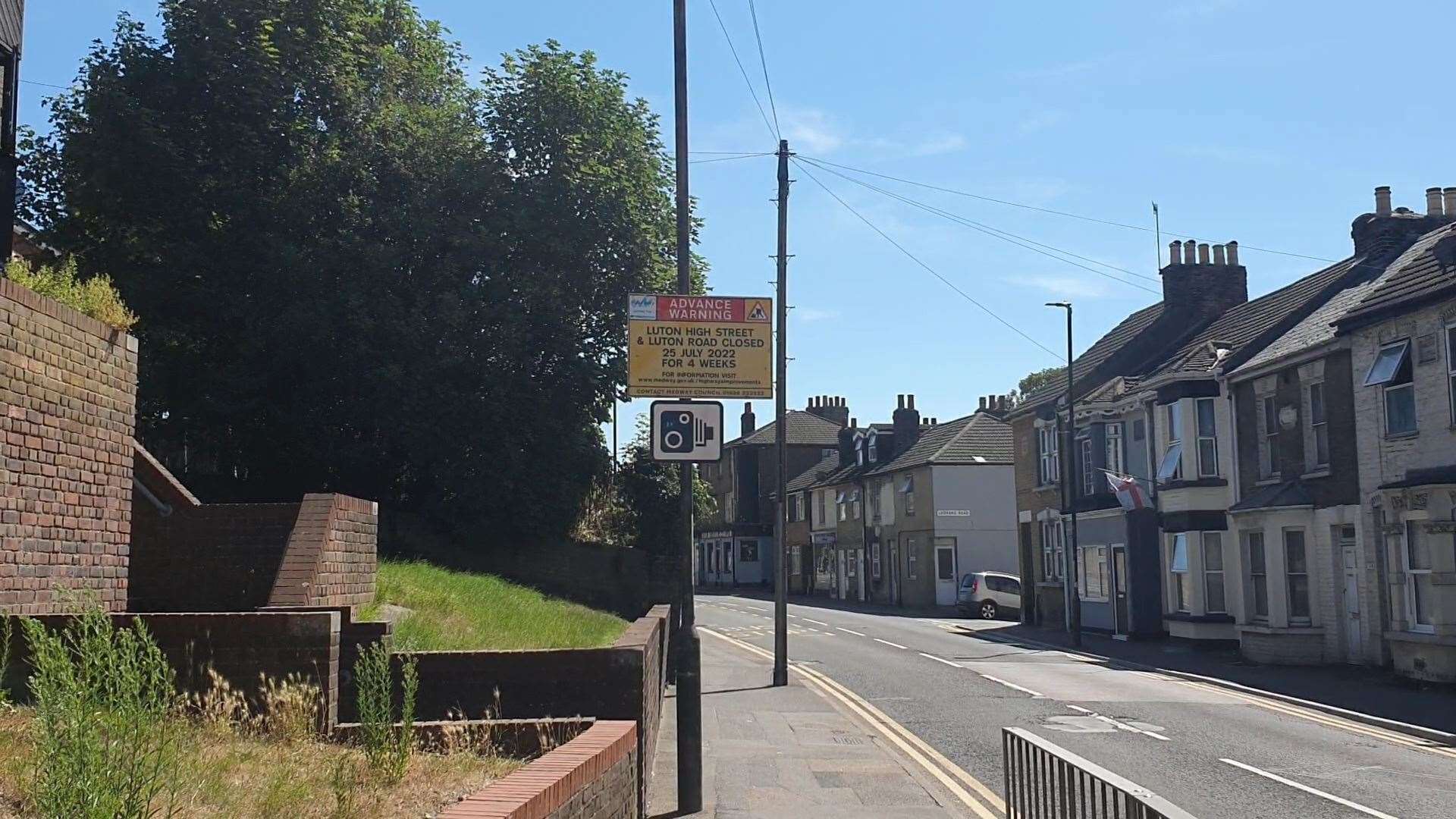 Police were called to Luton Road in Chatham yesterday evening