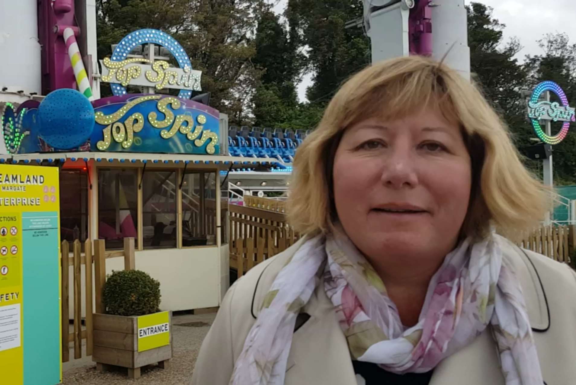 Lorraine Barnard, from Westgate, is Dreamland's first ticket holder