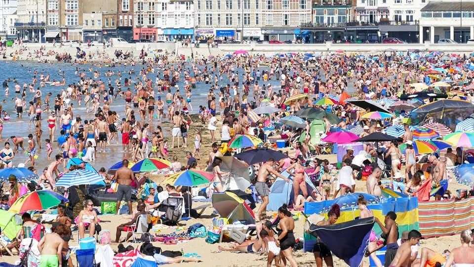 Thousands of people on Margate beach in June. Picture: Frank Leppard Photography