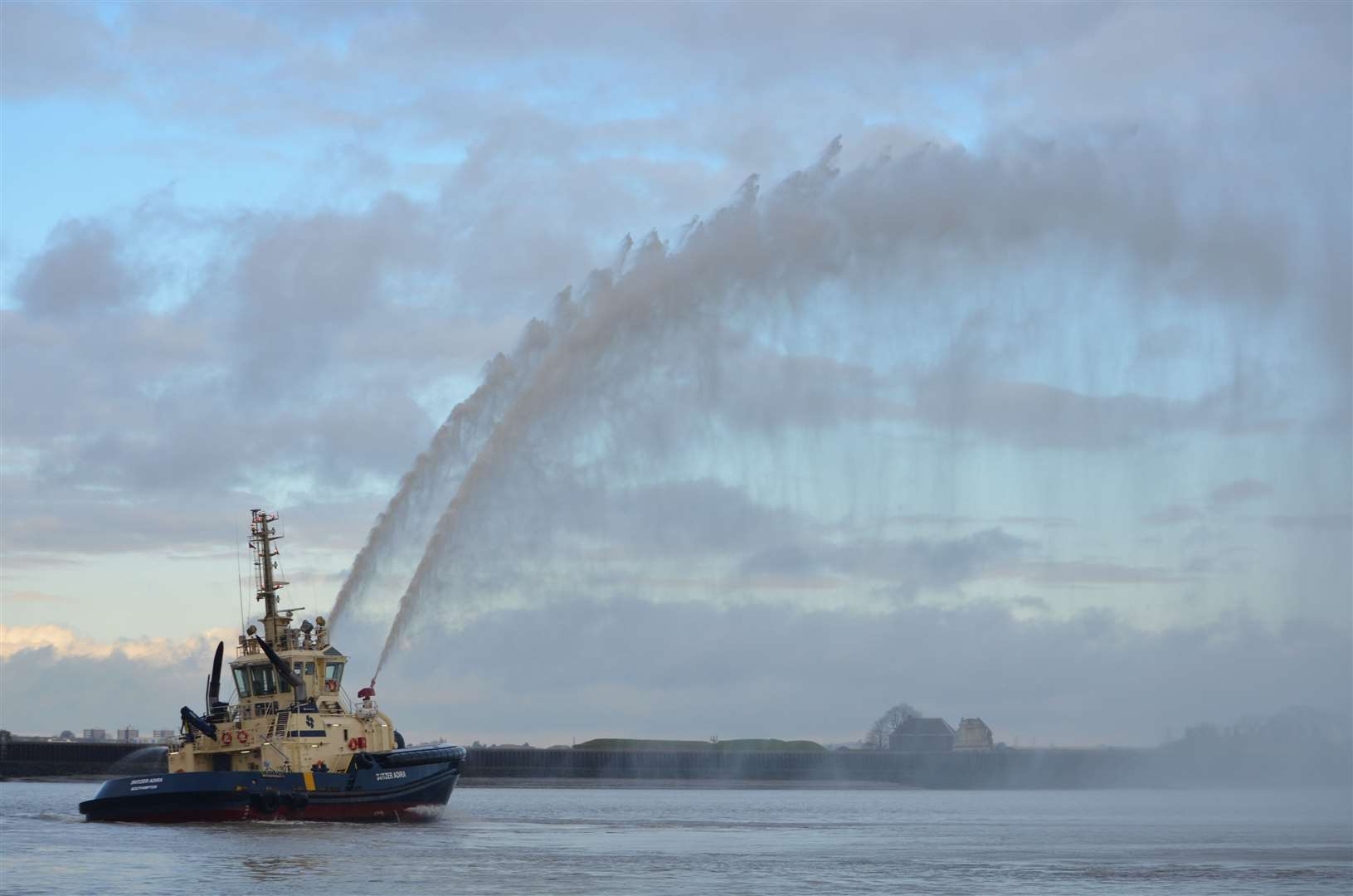 The river display in memory of Mark Towens Picture: Jason Arthur