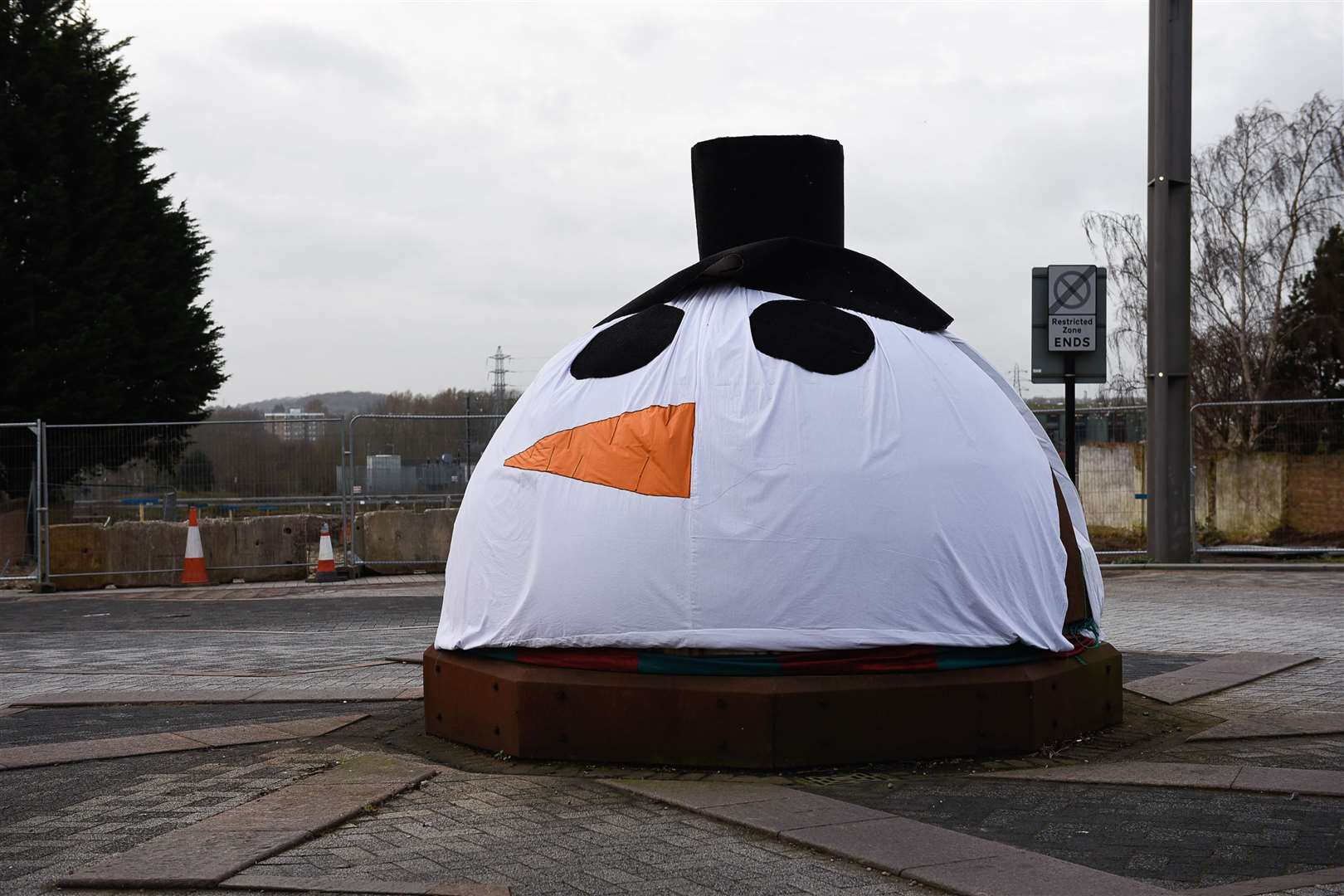 The Bolt in Elwick Road, Ashford, was dressed as a snowman in 2015. Picture: Alan Langley