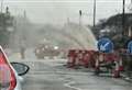 Road floods after pipe bursts