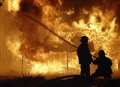 Grassland destroyed by blaze