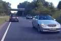 Dashcam catches 'idiot' driver's near miss