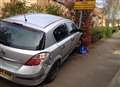 Car crashes into post in Maidstone road