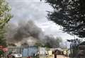 Around 1,000 tonnes of rubbish alight as 'mattress mountain' goes up in flames