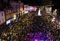 Crowds gather for massive Christmas lights switch on