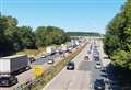 Broken down coach and car spark M20 delays