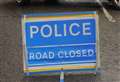 Road closed after crash