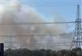 Trees and grass alight at army ranges