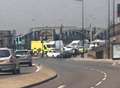 Pile-up on Rochester bridge