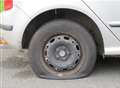 Tyres slashed in housing estate