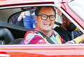 Alan Carr seen filming in seaside town