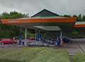 Petrol station cordoned off after cash raid