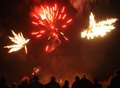 Crews tackle firework blaze