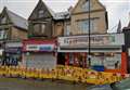 Shop cordoned off after huge lightning strike