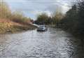 Driver stuck in deep water after flooding