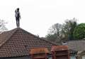 Suspected burglar talked down from church roof