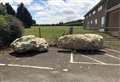 'Large rocks' used to block travellers