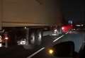 Driver shunted sideways along motorway