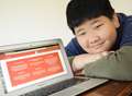 Computer whizz kid designs his own website