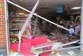 Raiders smash truck through store window