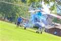 Air ambulance lands in park