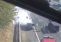 Car fire on M25