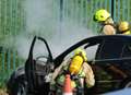 Firefighters called to car blaze