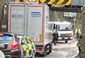 Lines blocked after lorry hits railway bridge