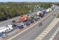 Miles of queues after crash and blocked Dartford Crossing