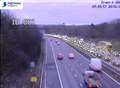 Severe motorway delays after lanes reopen